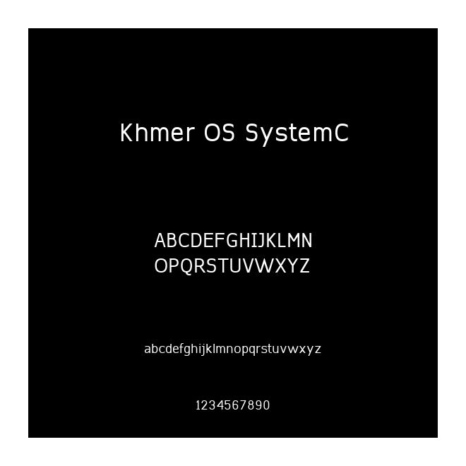 Khmer OS SystemC
