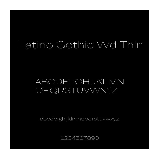 Latino Gothic Wd Thin