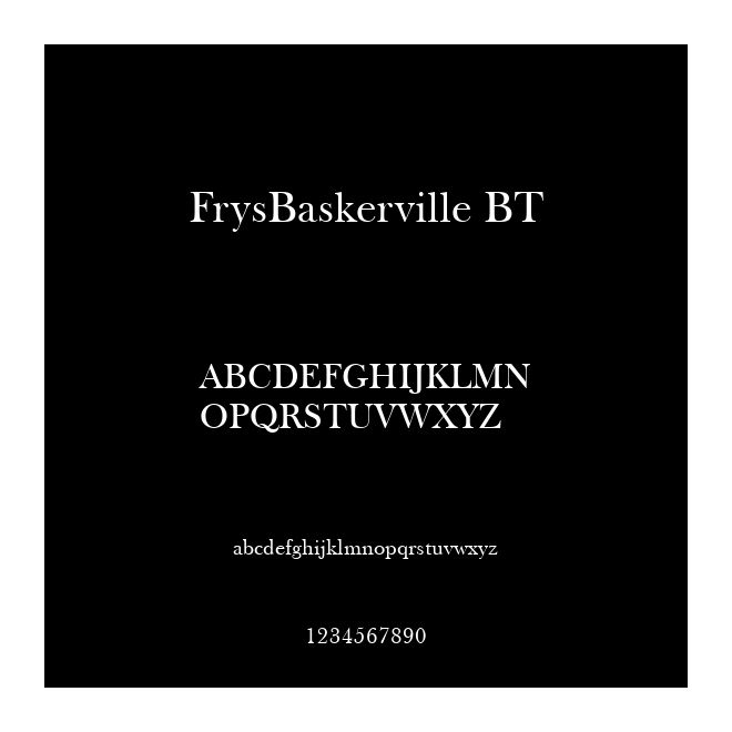 FrysBaskerville BT