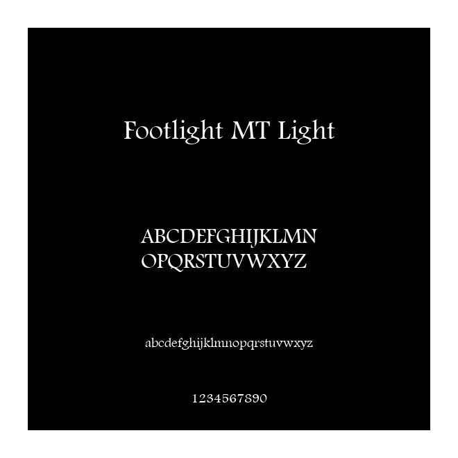 Footlight MT Light