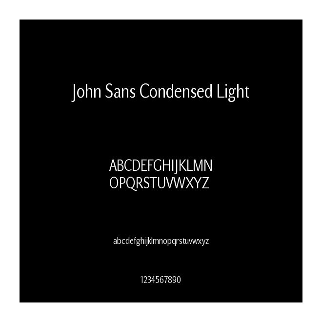 John Sans Condensed Light