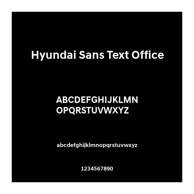 Hyundai Sans Text Office