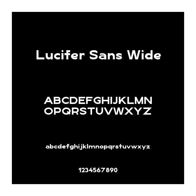 Lucifer Sans Wide