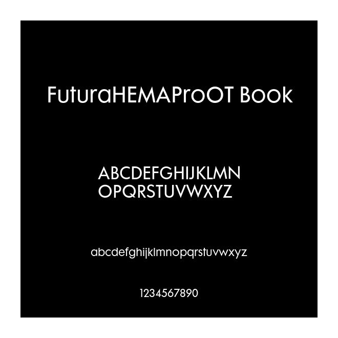 FuturaHEMAProOT Book