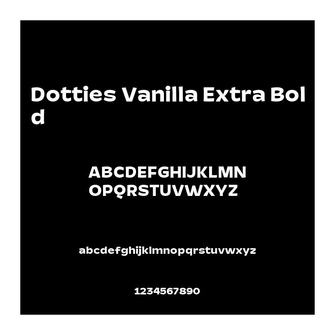 Dotties Vanilla Extra Bold