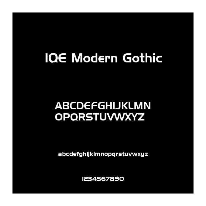 IQE Modern Gothic