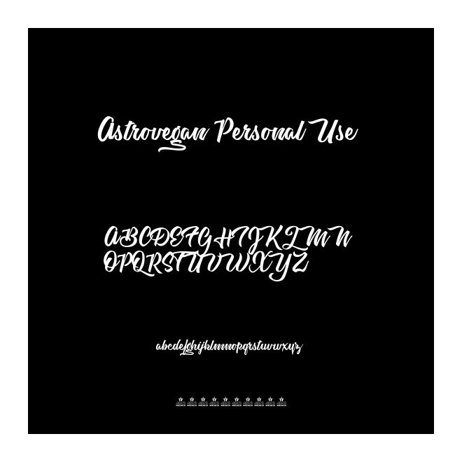 Astrovegan Personal Use