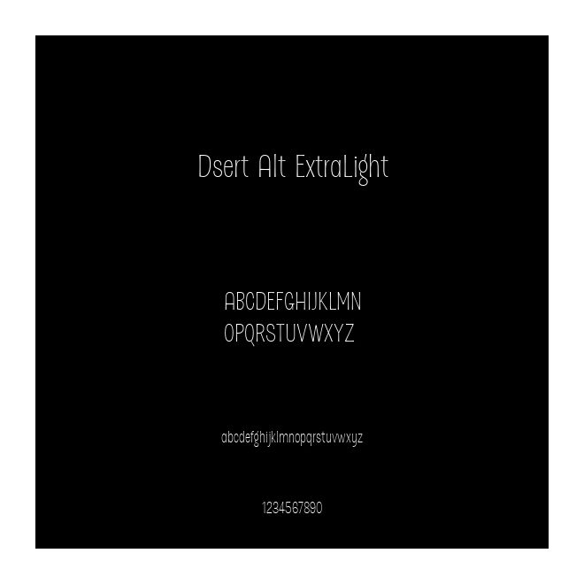 Dsert Alt ExtraLight
