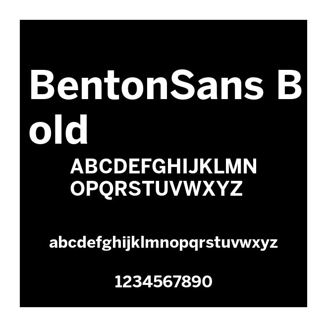 BentonSans Bold