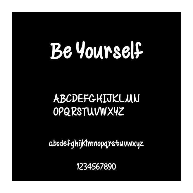 Be Yourself