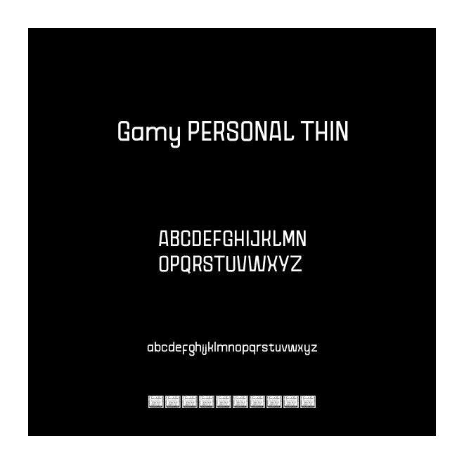 Gamy PERSONAL THIN