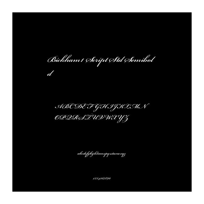 Bickham1 Script Std Semibold