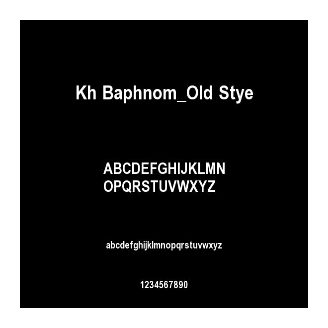 Kh Baphnom_Old Stye
