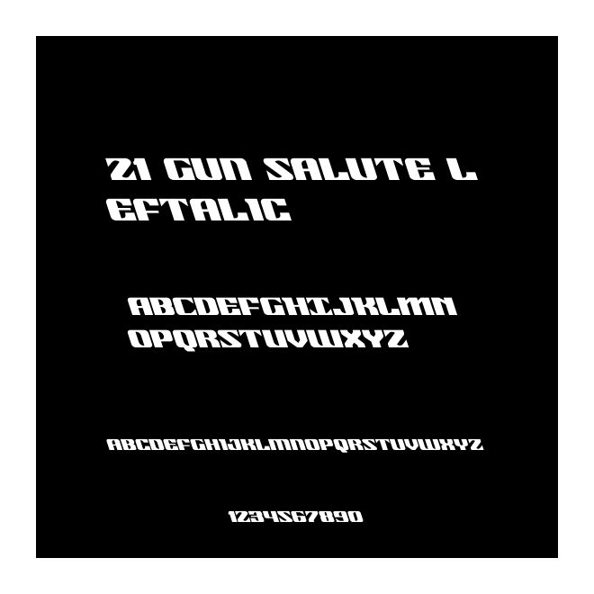 21 Gun Salute Leftalic