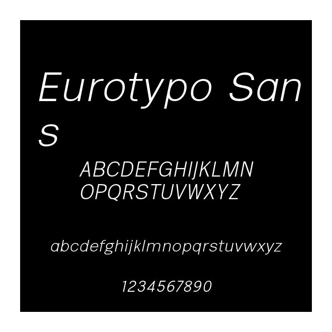 Eurotypo Sans