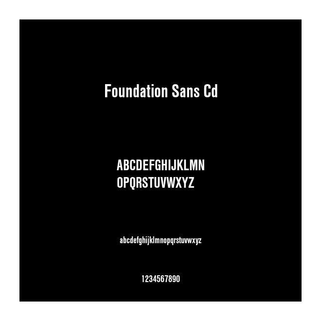 Foundation Sans Cd