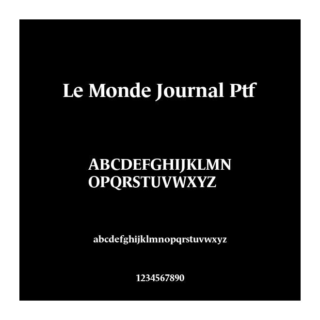 Le Monde Journal Ptf