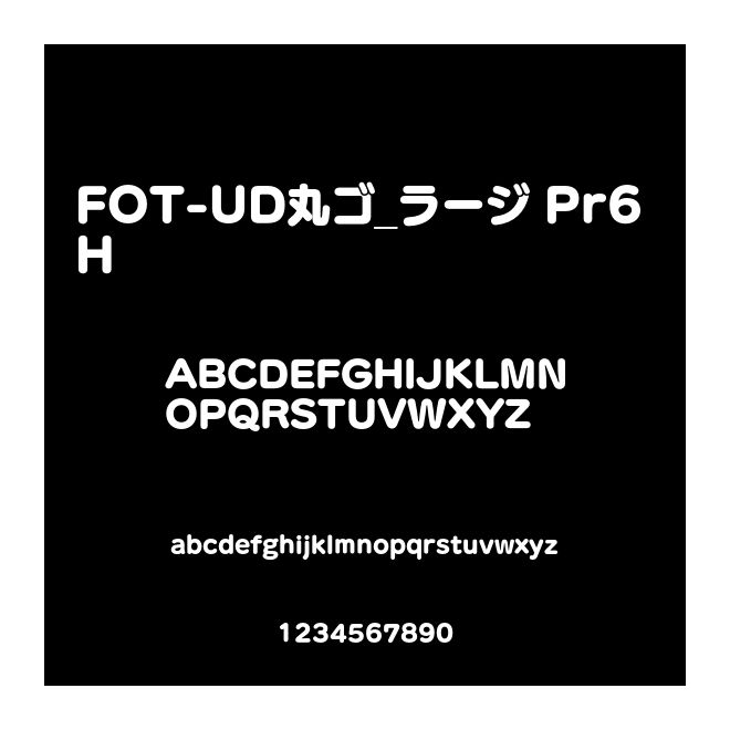 FOT-UD丸ゴ_ラージ Pr6 H