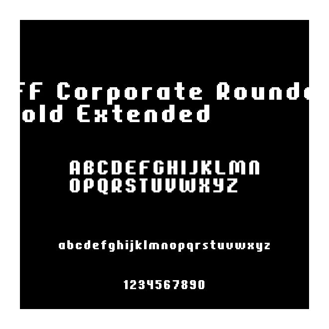FFF Corporate Rounded Bold Extended