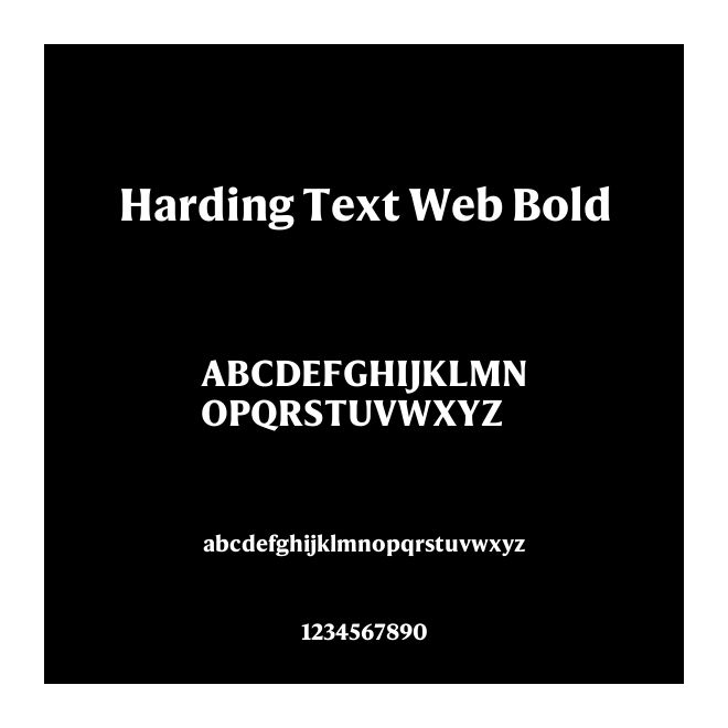 Harding Text Web Bold