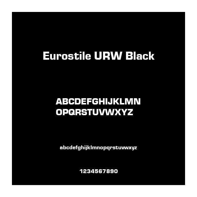 Eurostile URW Black