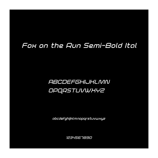 Fox on the Run Semi-Bold Ital