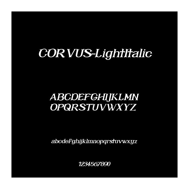 CORVUS-LightItalic