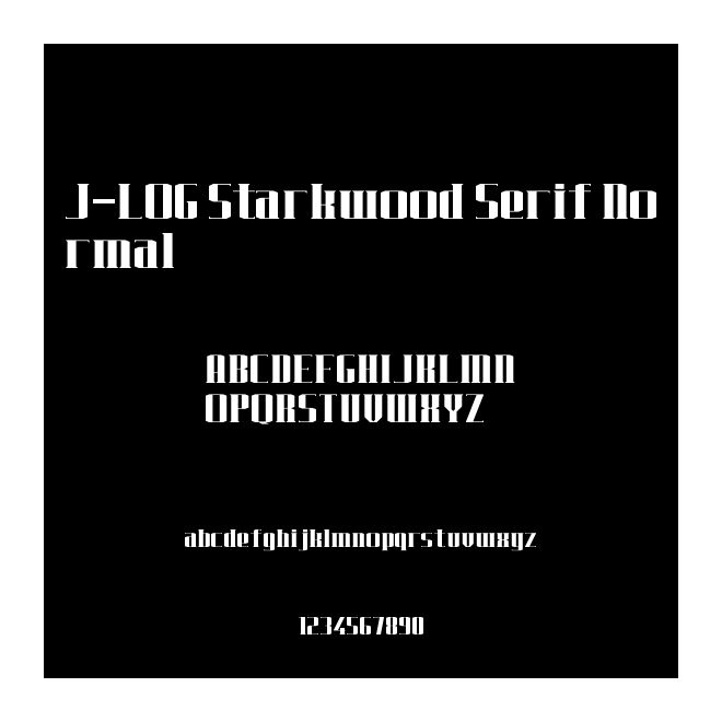 J-LOG Starkwood Serif Normal
