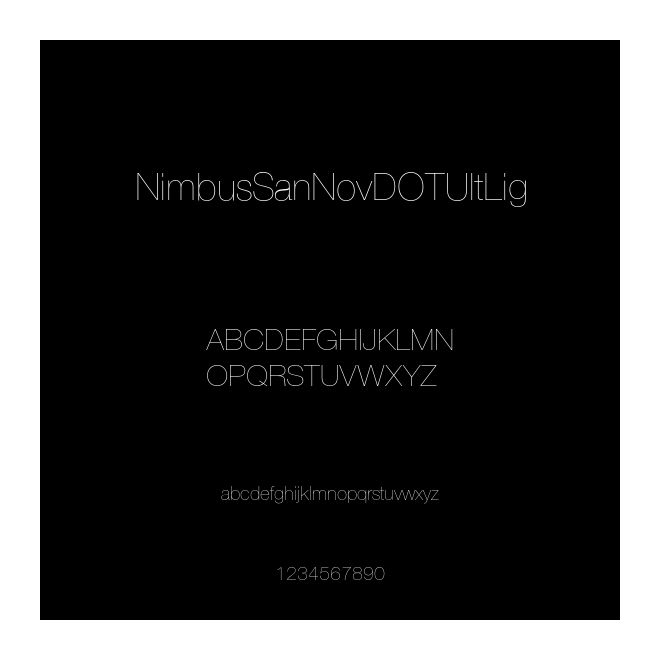 NimbusSanNovDOTUltLig