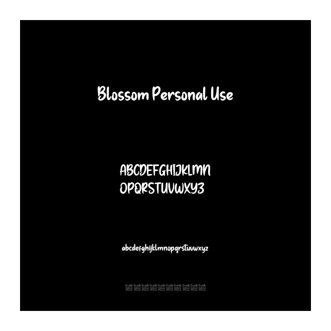 Blossom Personal Use