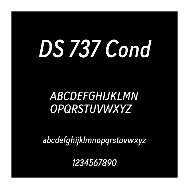 DS 737 Cond