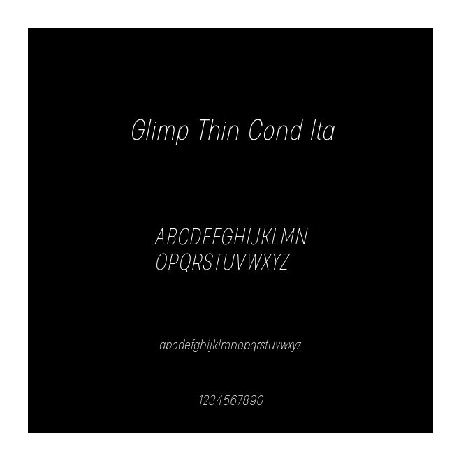Glimp Thin Cond Ita