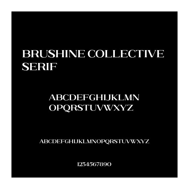 Brushine Collective Serif