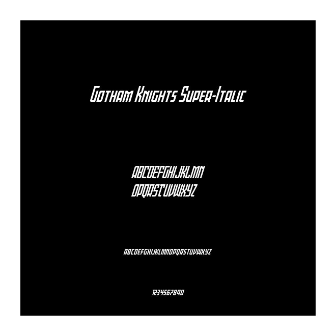 Gotham Knights Super-Italic