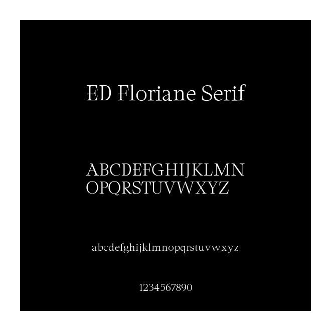 ED Floriane Serif