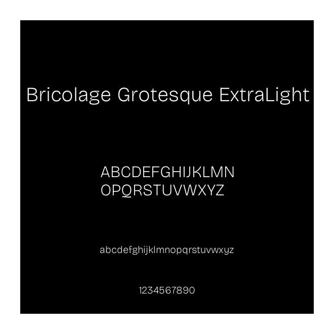 Bricolage Grotesque ExtraLight