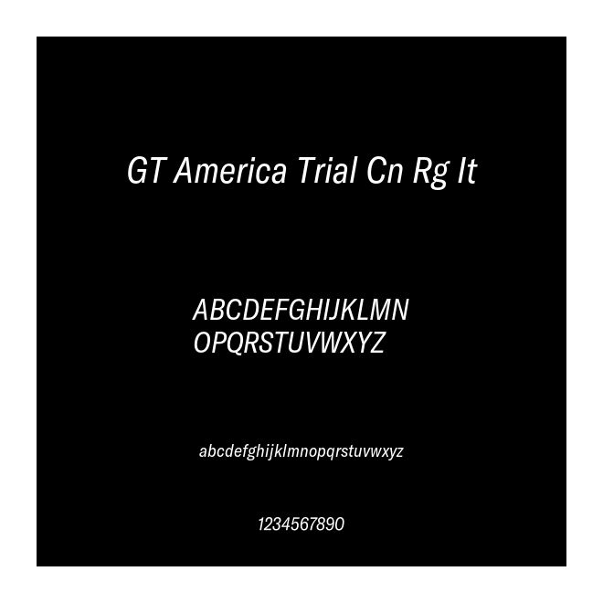 GT America Trial Cn Rg It