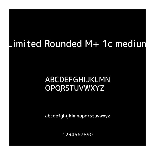 Limited Rounded M+ 1c medium