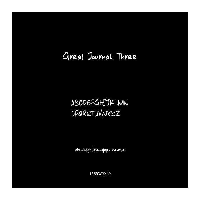 Great Journal Three