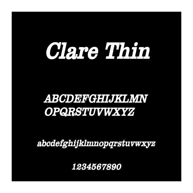 Clare Thin
