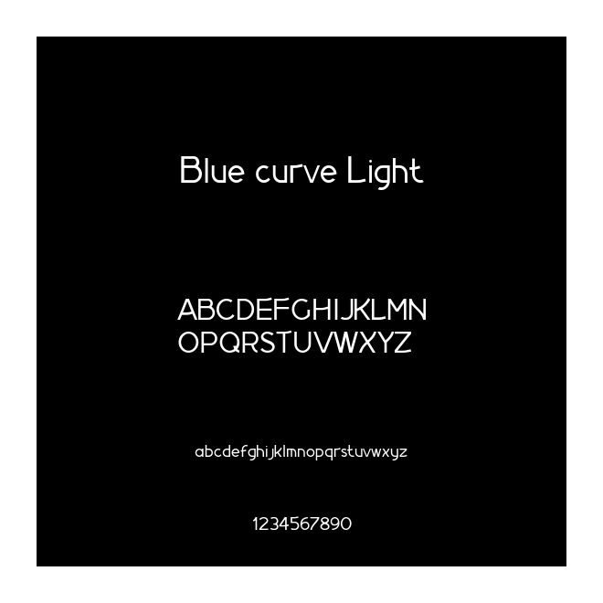 Blue curve Light