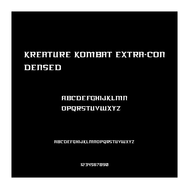 Kreature Kombat Extra-Condensed