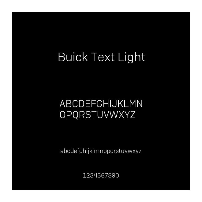 Buick Text Light