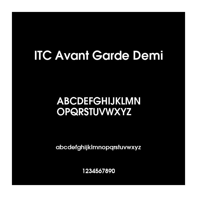 ITC Avant Garde Demi