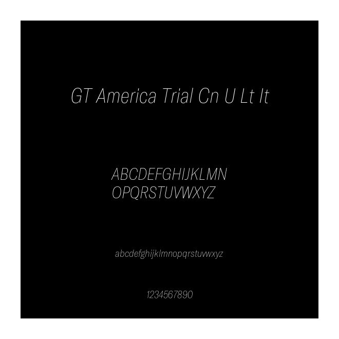 GT America Trial Cn U Lt It