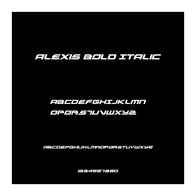 Alexis Bold Italic