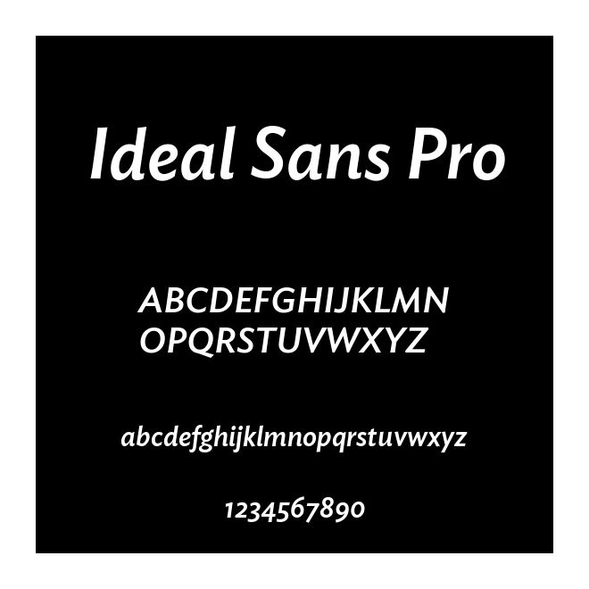 Ideal Sans Pro
