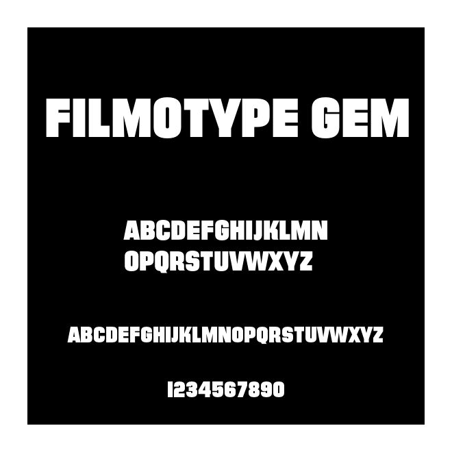 Filmotype Gem