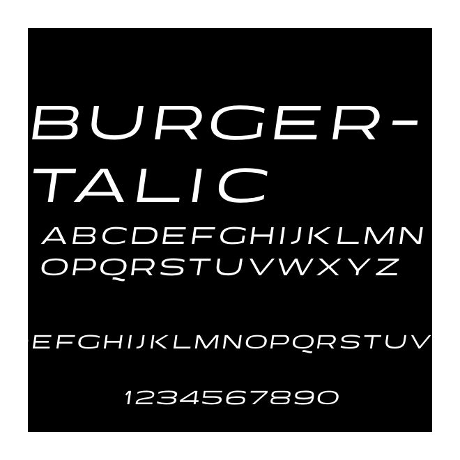 Burger-Italic