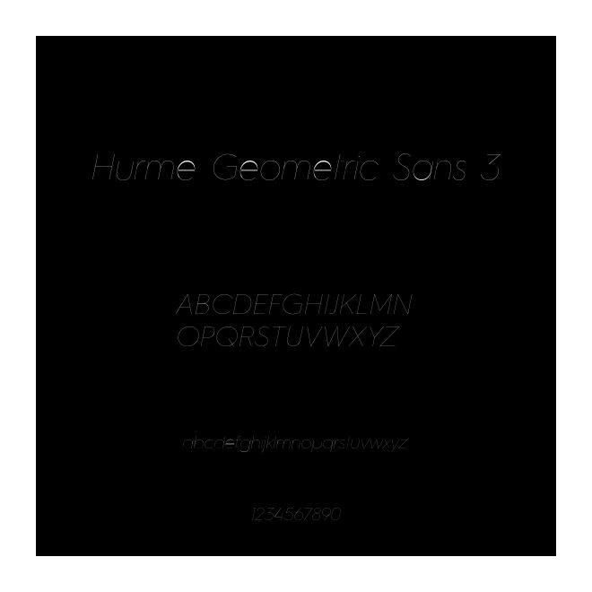 Hurme Geometric Sans 3